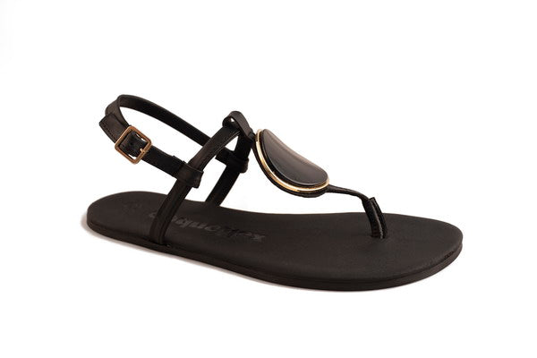 Sandalias Barefoot Óvalo Negra | Adulto