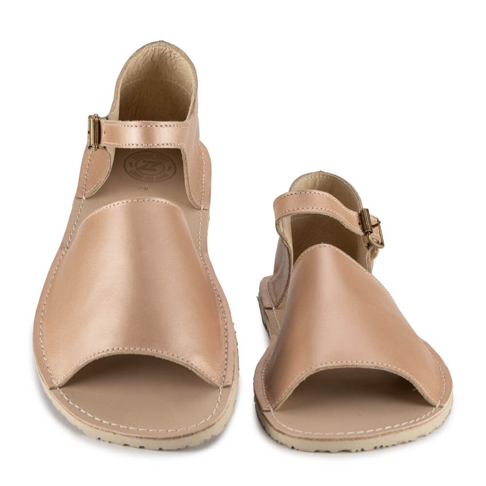 Sandalias Barefoot Coral Rosa Dorado | Adulto