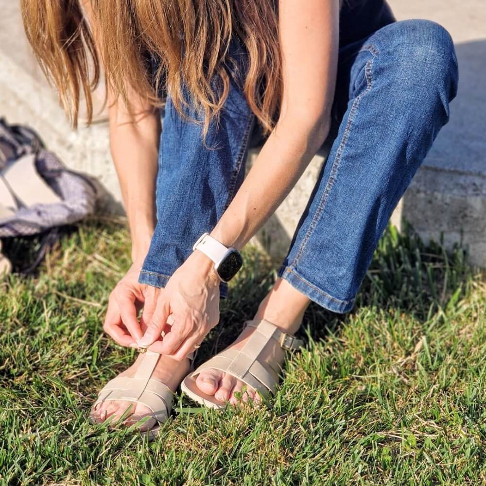 Sandalias Barefoot Freya Rosa Dorado | Adulto