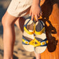 Sandalias Barefoot Combi Petroleo-Mostaza