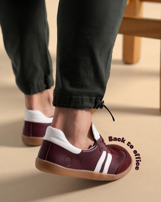Deportivas Barefoot Retro Burdeos | Adulto