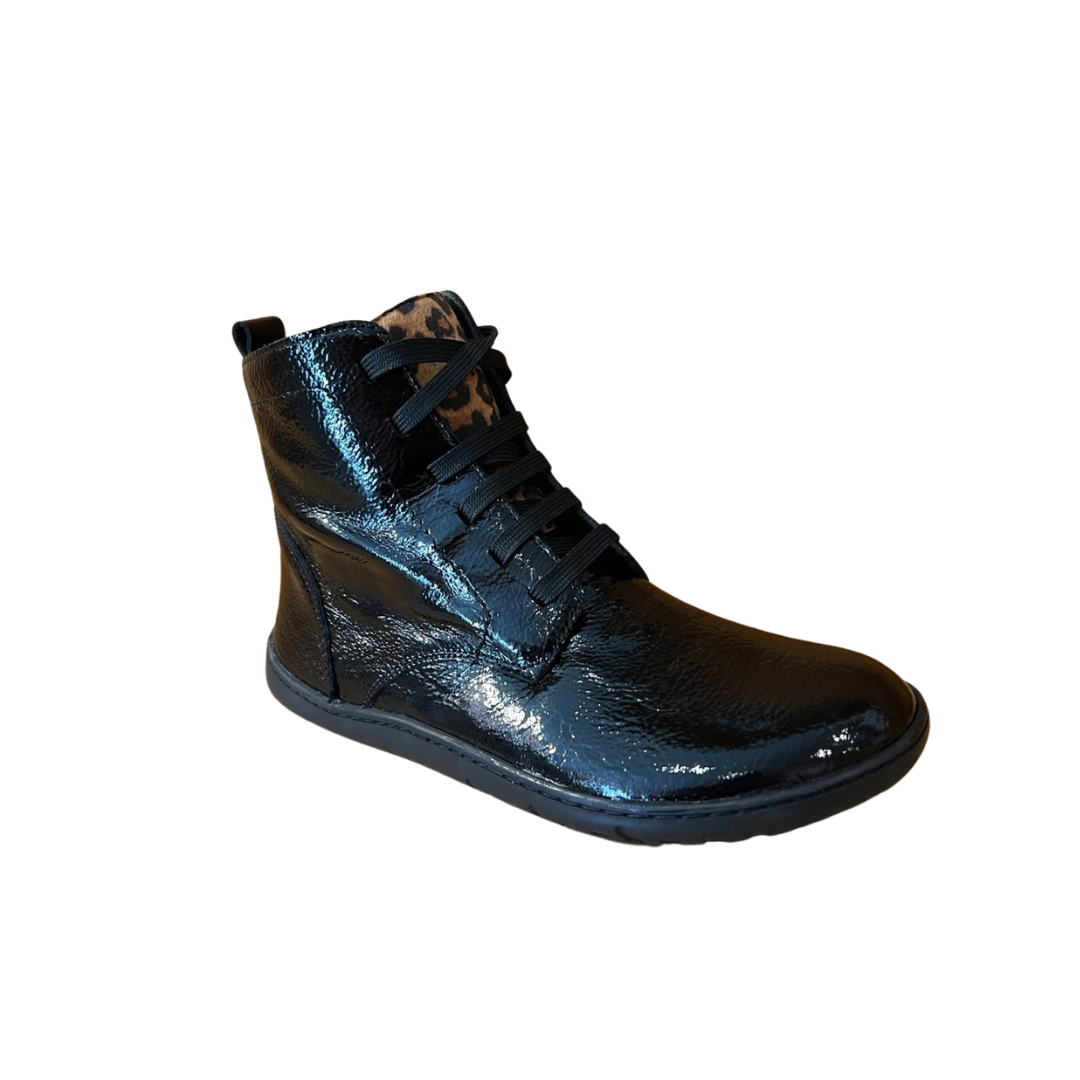 Botas Barefoot Zen Charol Leopardo
