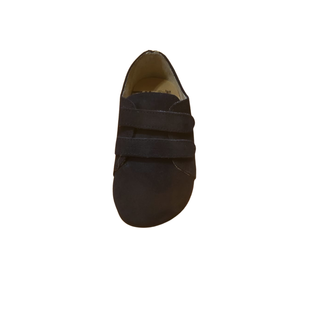 Zapato Infantil Velcro Serraje Marino