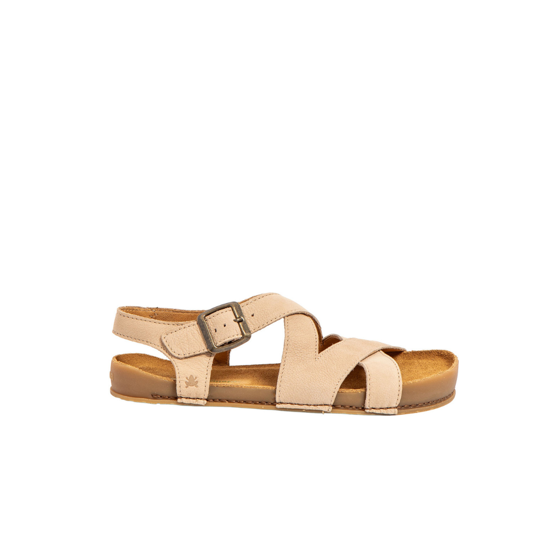 Sandalias Barefoot Horizon Nobuck Crema