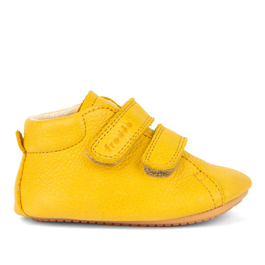 Botita Doble Velcro Prewalkers Mostaza T18 y 19