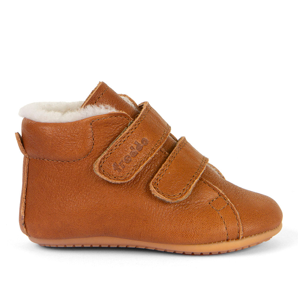 Botita Doble Velcro Furry Prewalkers Marrón