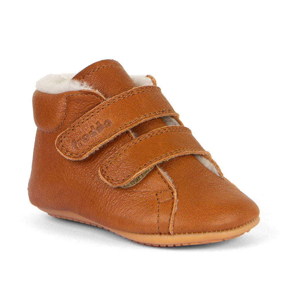 Botita Doble Velcro Furry Prewalkers Marrón