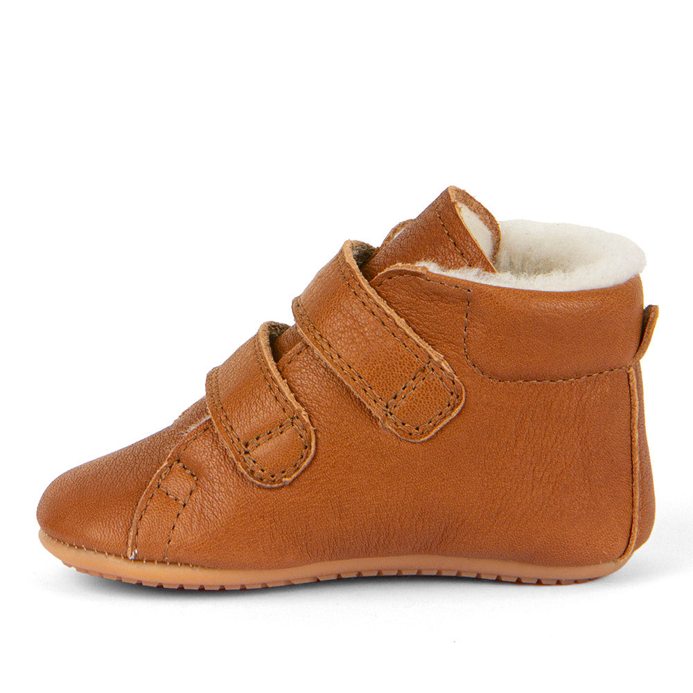 Botita Doble Velcro Furry Prewalkers Marrón