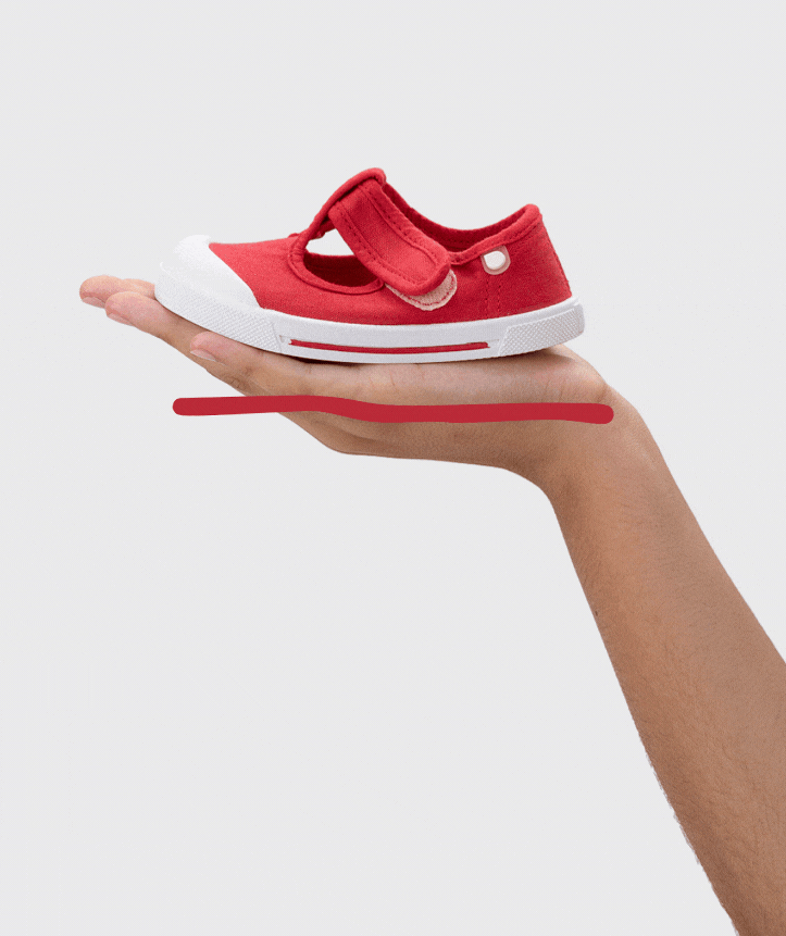 Lonetas Barefoot Pepito WIDE Rojo
