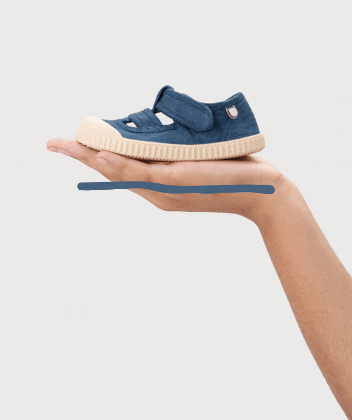 Lonetas Sandalias Berri WIDE Azul Marino