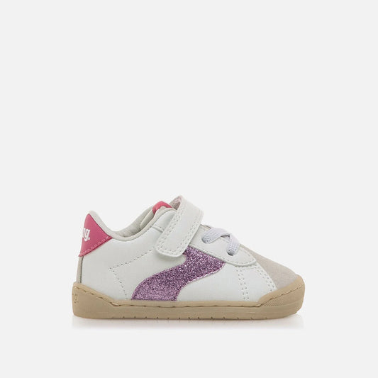 Deportivas Barefoot Free Baby Blanco Rosa