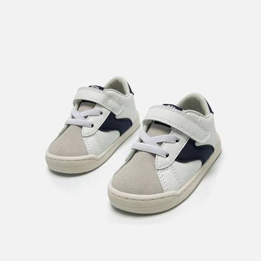 Deportivas Barefoot Free Baby Blanco Marino