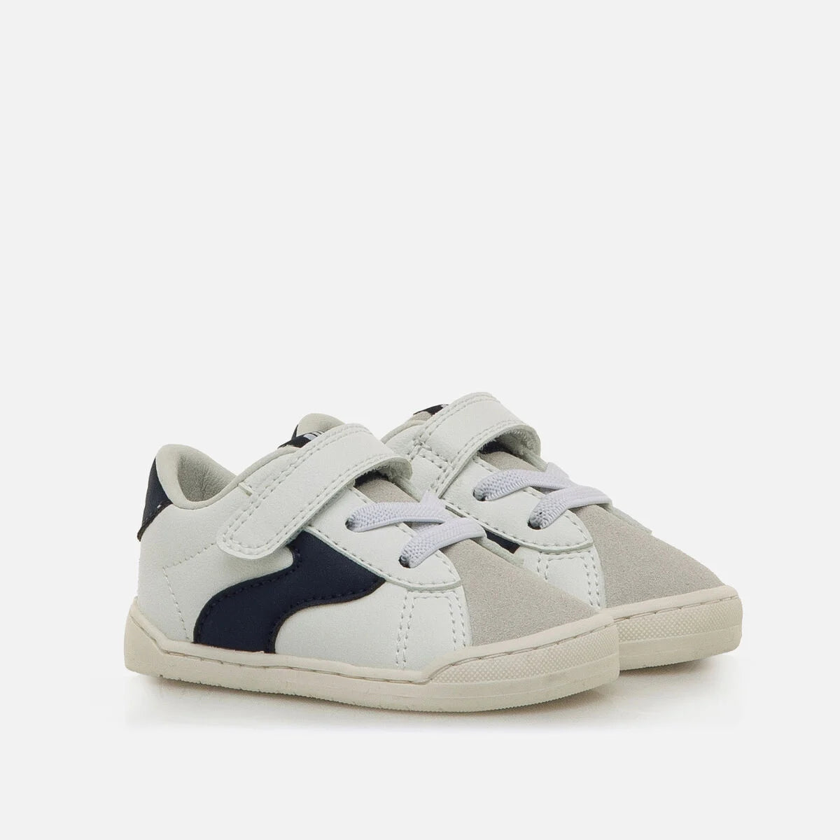 Deportivas Barefoot Free Baby Blanco Marino
