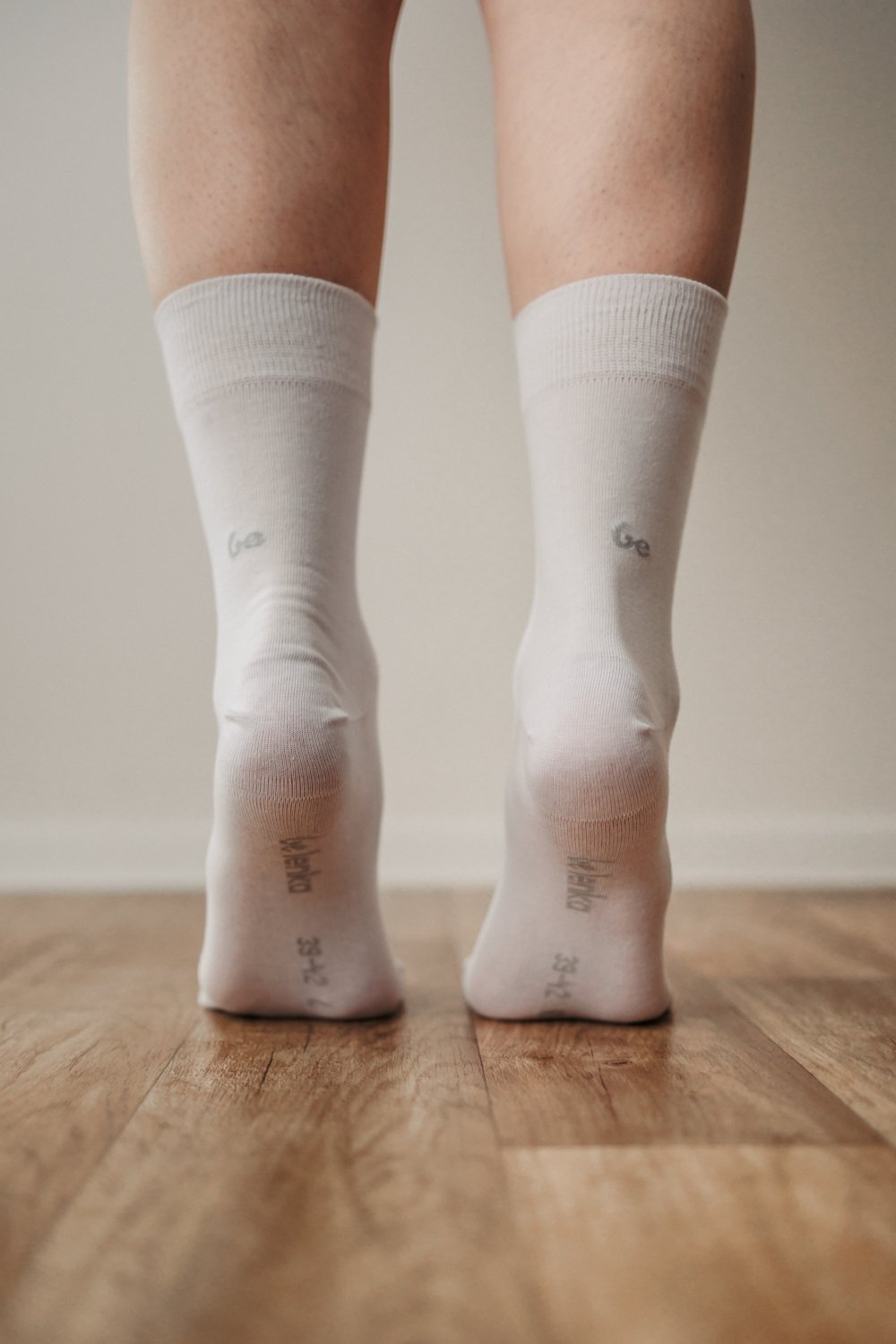 Calcetines Barefoot Puntera Ancha Alto | Blanco