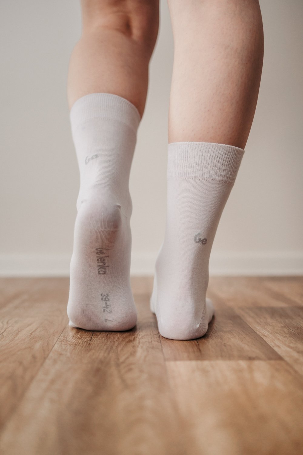 Calcetines Barefoot Puntera Ancha Alto | Blanco