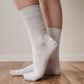 Calcetines Barefoot Puntera Ancha Alto | Blanco