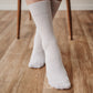 Calcetines Barefoot Puntera Ancha Alto | Blanco