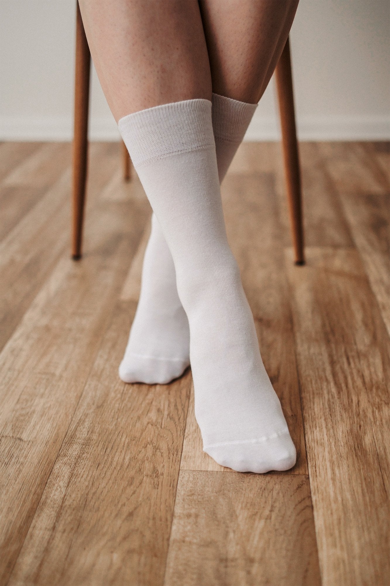 Calcetines Barefoot Puntera Ancha Alto | Blanco