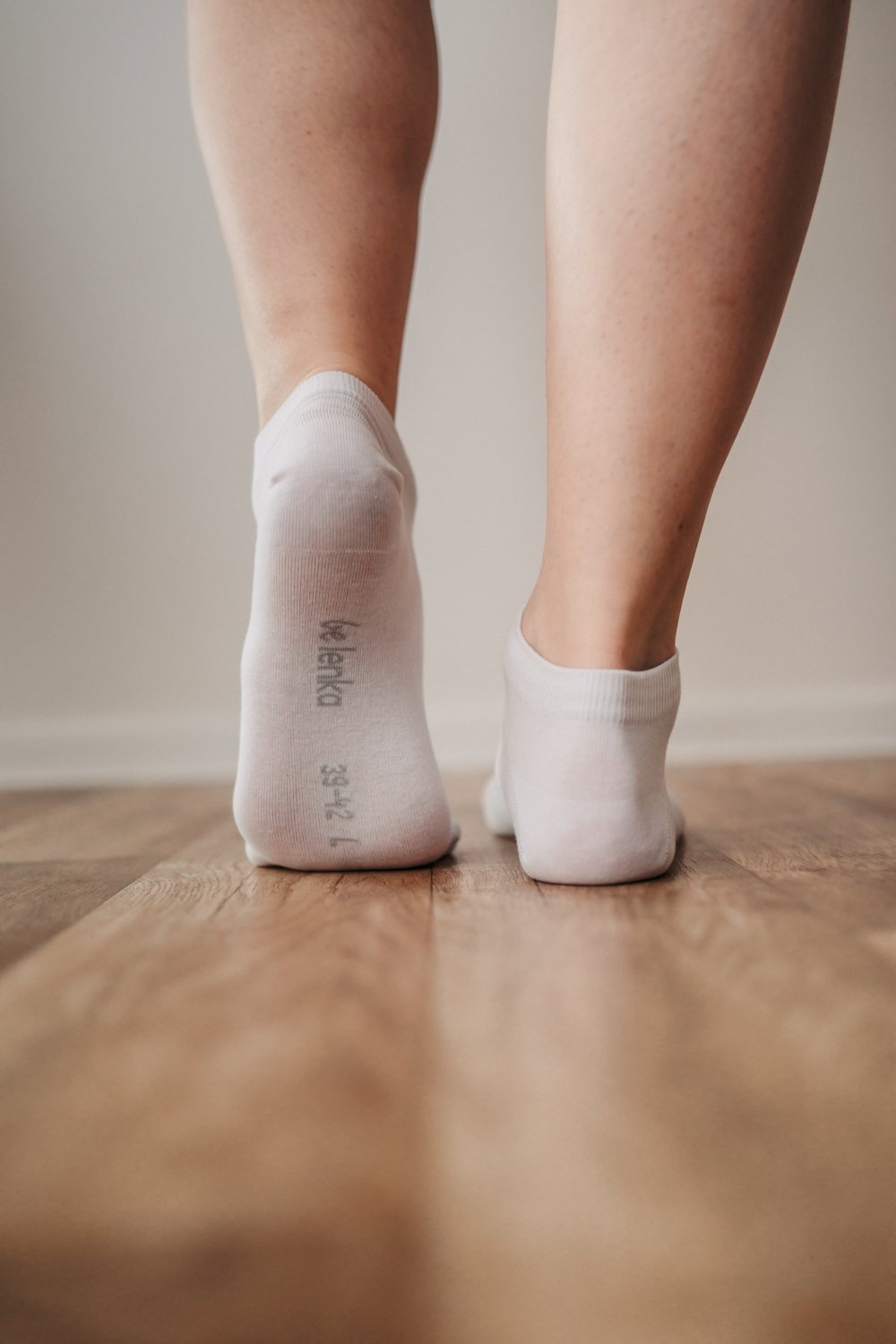 Calcetines Barefoot Puntera Ancha Tobilleros | Blanco