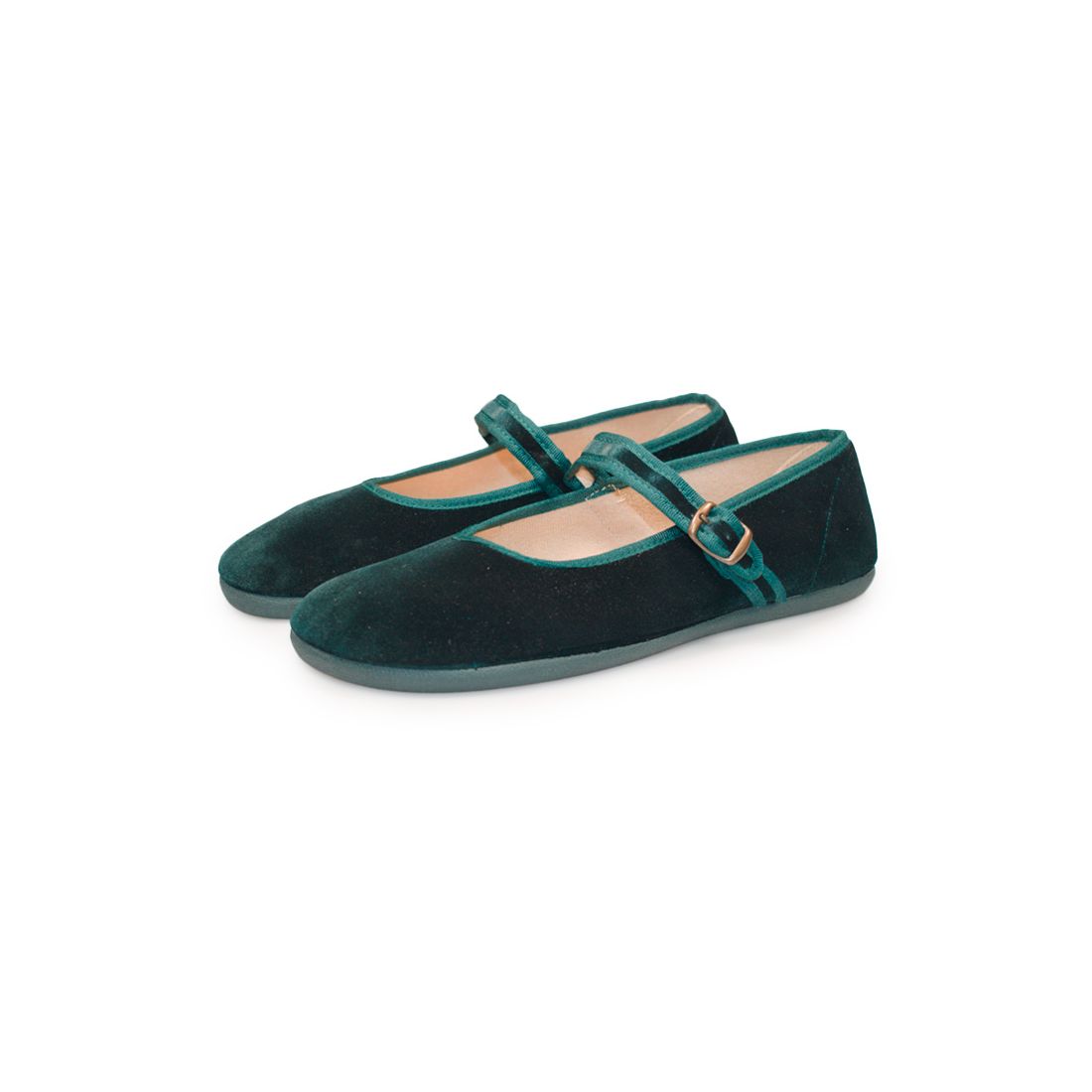 Bailarinas Barefoot Terciopelo Verde | Adulto