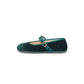 Bailarinas Barefoot Terciopelo Verde | Adulto