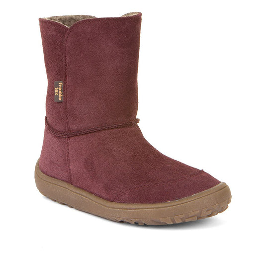 Botas Tex Suede Barefoot Con Forro Burdeos | Adulto