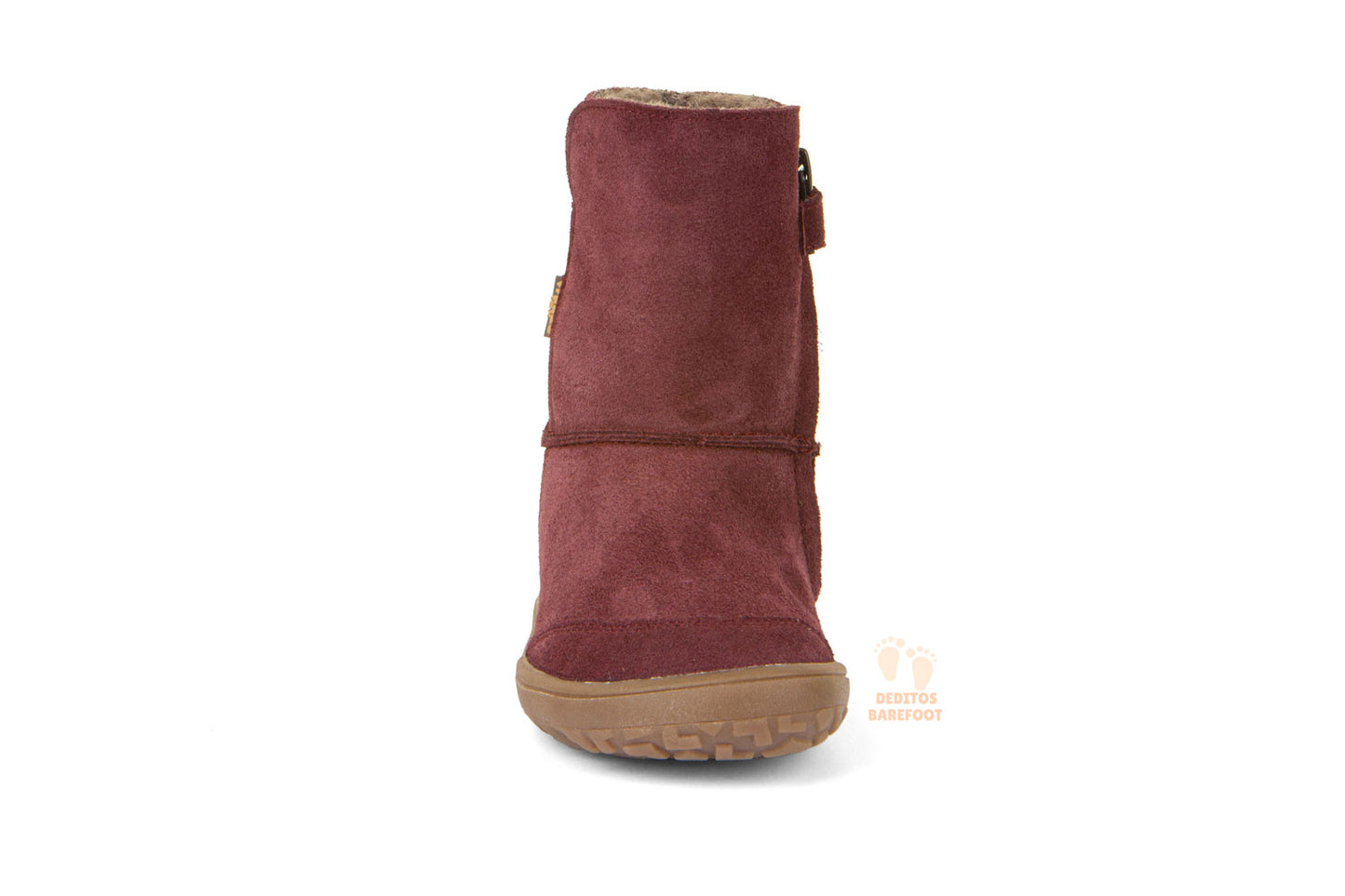 Botas Tex Suede Barefoot Con Forro Burdeos | Adulto