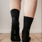 Calcetines Barefoot Puntera Ancha Alto | Negro