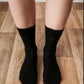 Calcetines Barefoot Puntera Ancha Alto | Negro