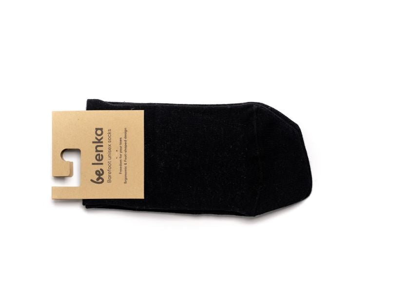 Calcetines Barefoot Puntera Ancha Tobilleros | Negro