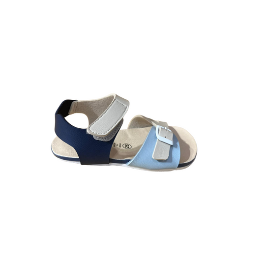 Sandalias Barefoot Combi Celeste-Marino