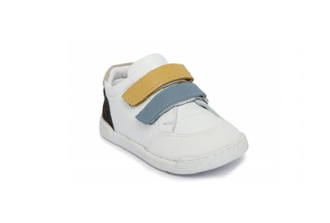 Deportivas Barefoot Crecendo Azul Mostaza