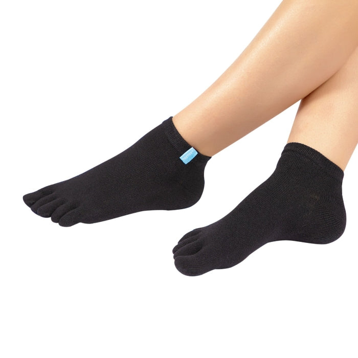 Calcetines Barefoot de Dedos Tobilleros | Negro