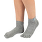 Calcetines Barefoot de Dedos Tobilleros | Gris