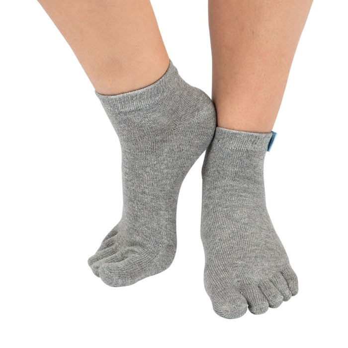 Calcetines Barefoot de Dedos Tobilleros | Gris