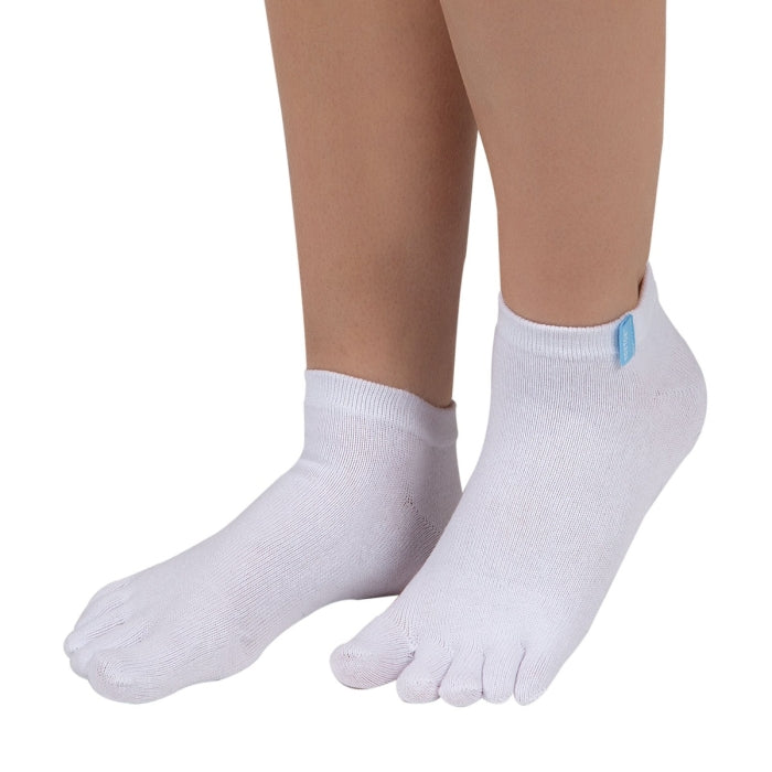 Calcetines Barefoot de Dedos Tobilleros | Blanco
