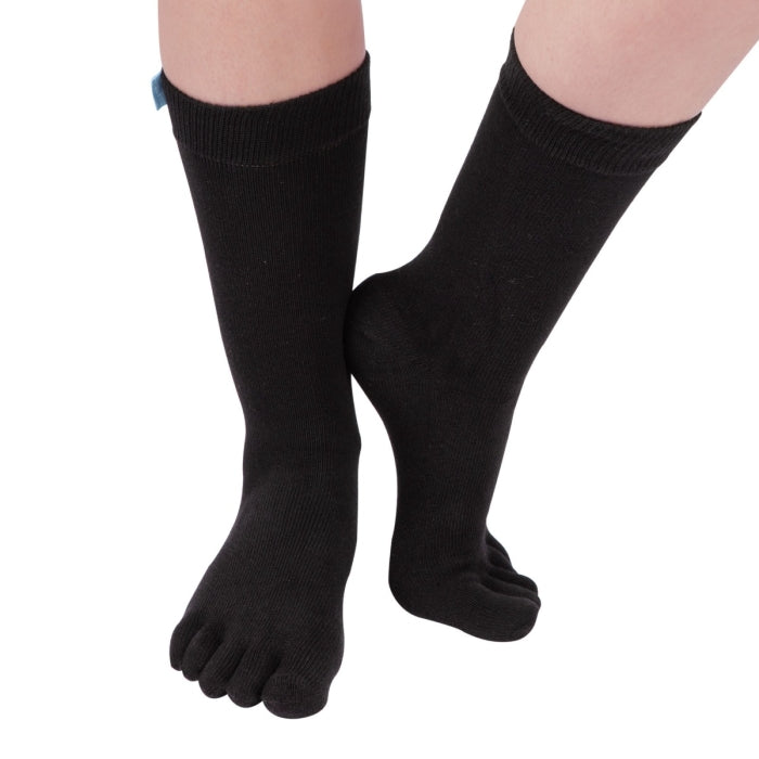 Calcetines Barefoot de Dedos Media Caña | Negro