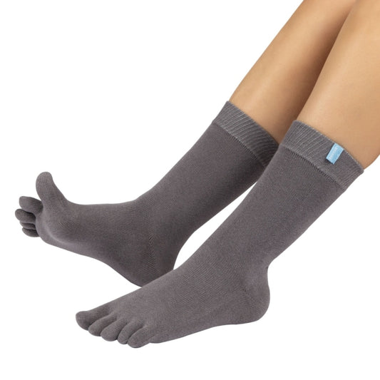 Calcetines Barefoot de Dedos Media Cana | Gris