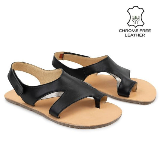 Sandalias Barefoot GAIA Negro | LANG.S