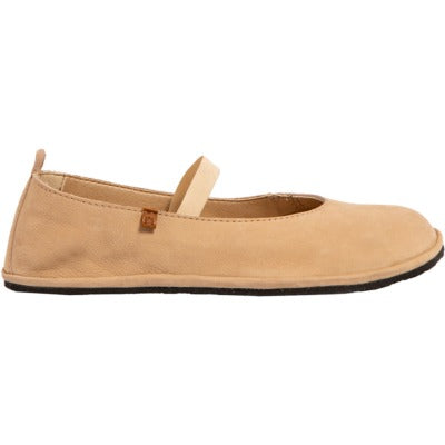 Bailarinas Barefoot Nobuck Lavado Crema