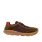 Deportiva Multi Material Marrón