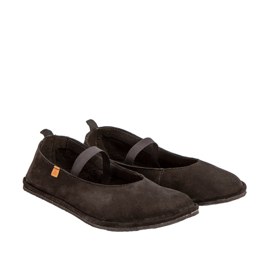 Bailarinas Barefoot Nobuck Lavado Negro