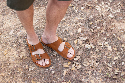 Sandalias Barefoot Nobuck Lavado Cuero
