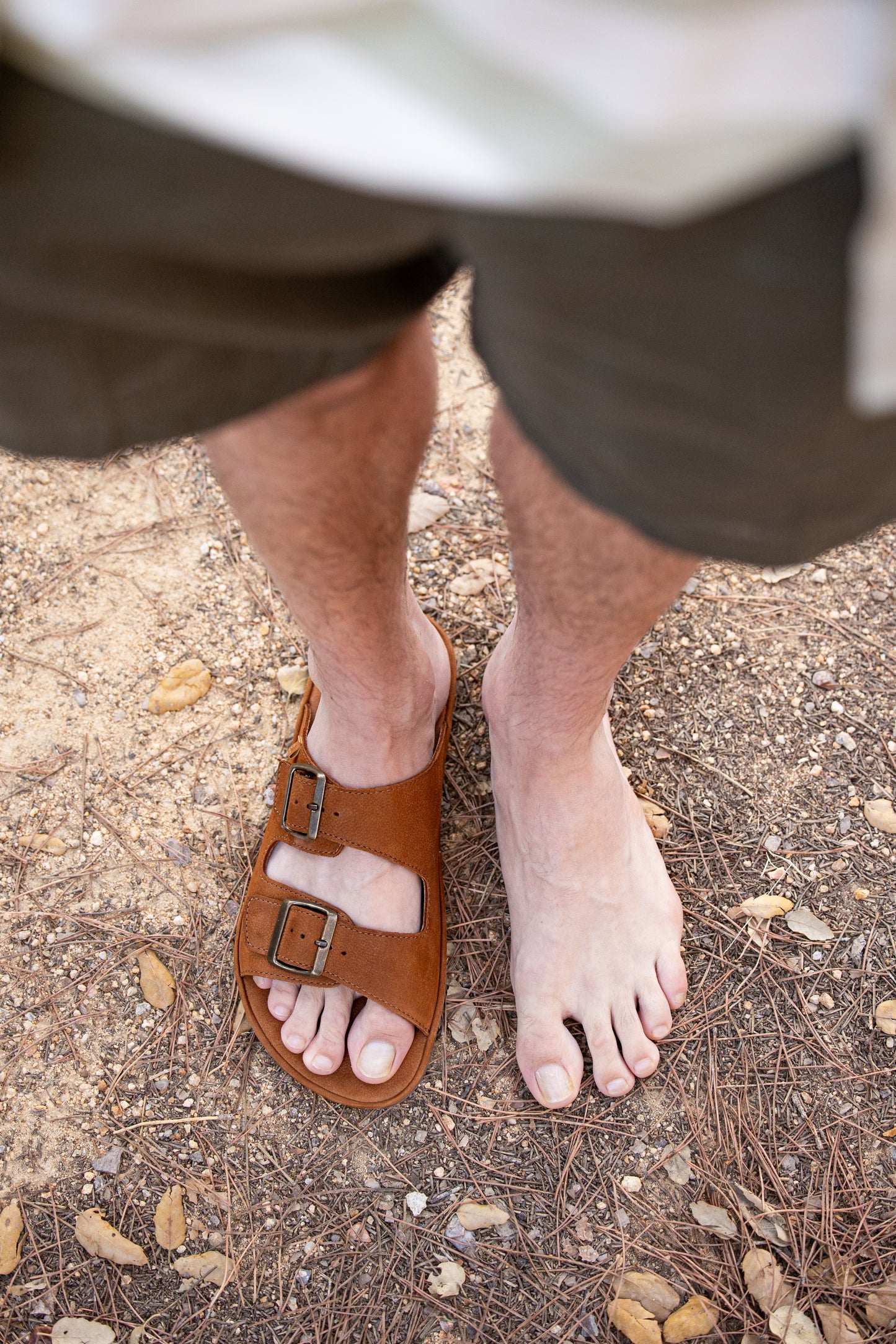 Sandalias Barefoot Nobuck Lavado Cuero