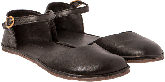 Bailarina Abierta Barefoot Napa Negro