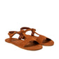 Sandalias Barefoot Nobuck Lavado Cuero Satya