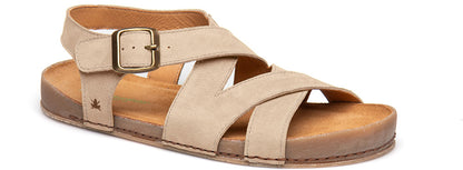 Sandalias Barefoot Horizon Nobuck Crema