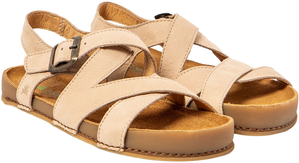 Sandalias Barefoot Horizon Nobuck Crema