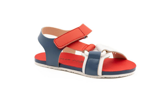 Sandalias Barefoot Guantino Marino-Rojo