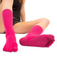 Calcetines Barefoot de Dedos Antideslizante - Media Caña | Fucsia